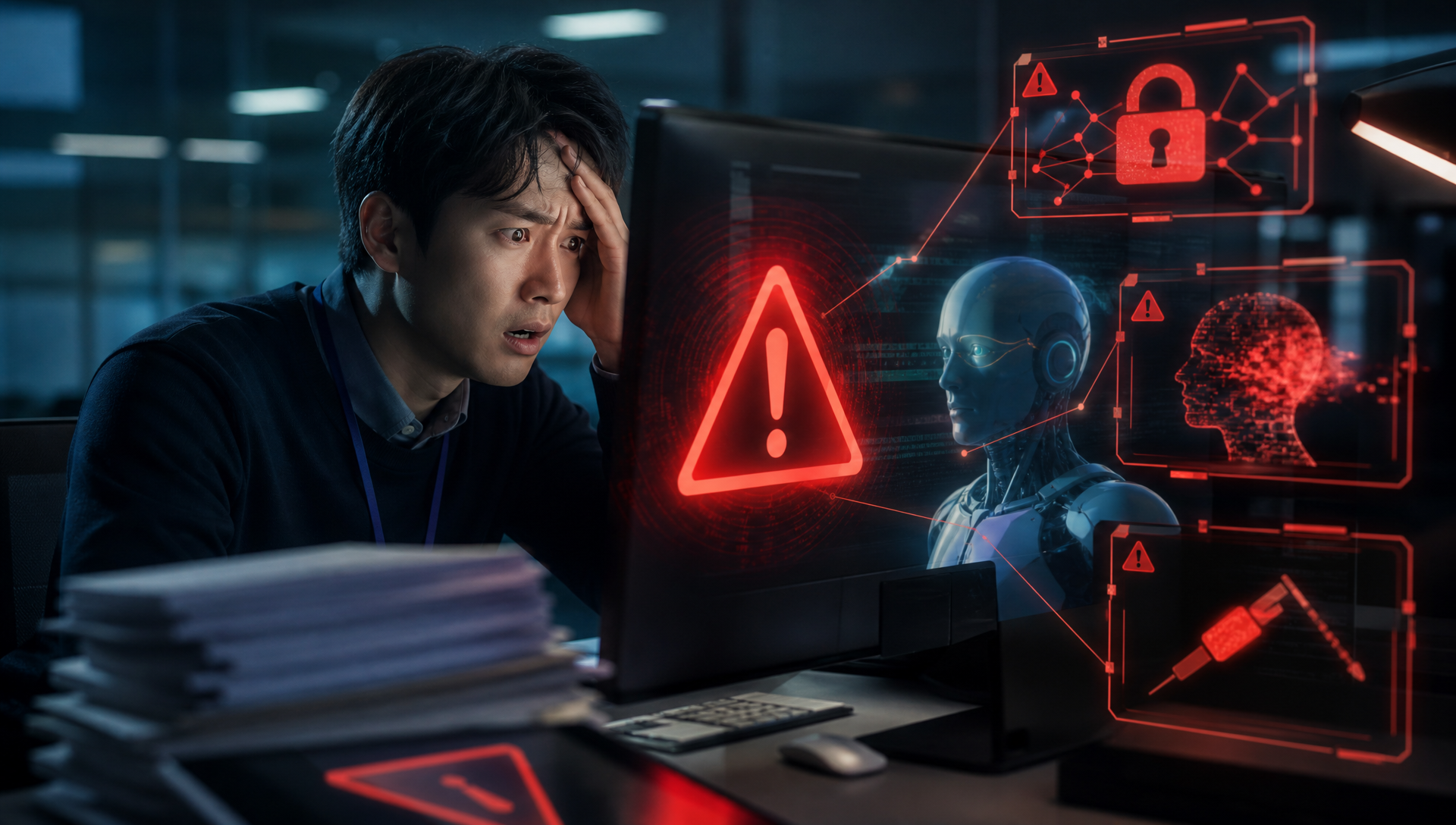 LLM 데이터 유출·프롬프트 인젝션·환각 방어를 위한 보안 가이드 표지