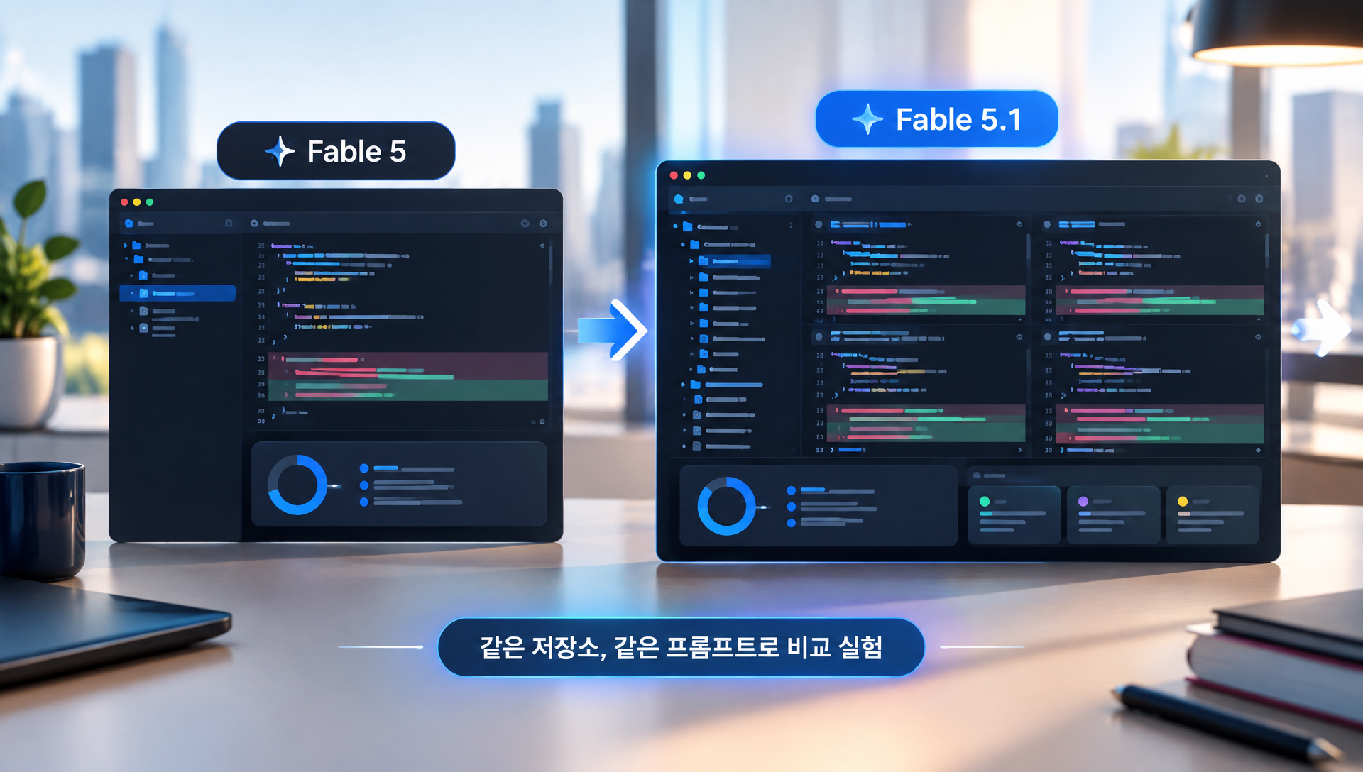 클로드 페이블 5.1, 저장소 코딩 실험 방법