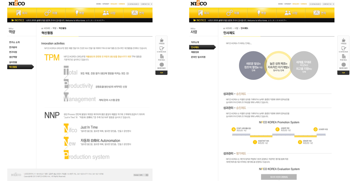 니프코코리아 홈페이지제작업체