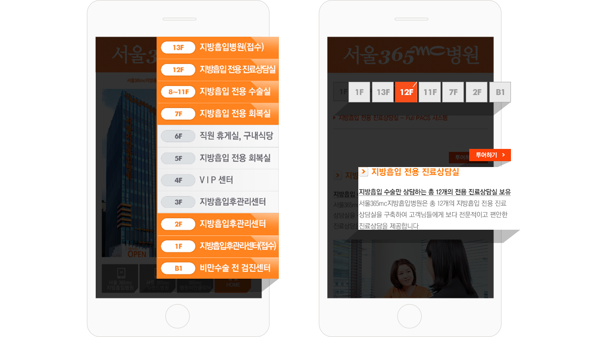 서울365mc병원 병원홈페이지제작