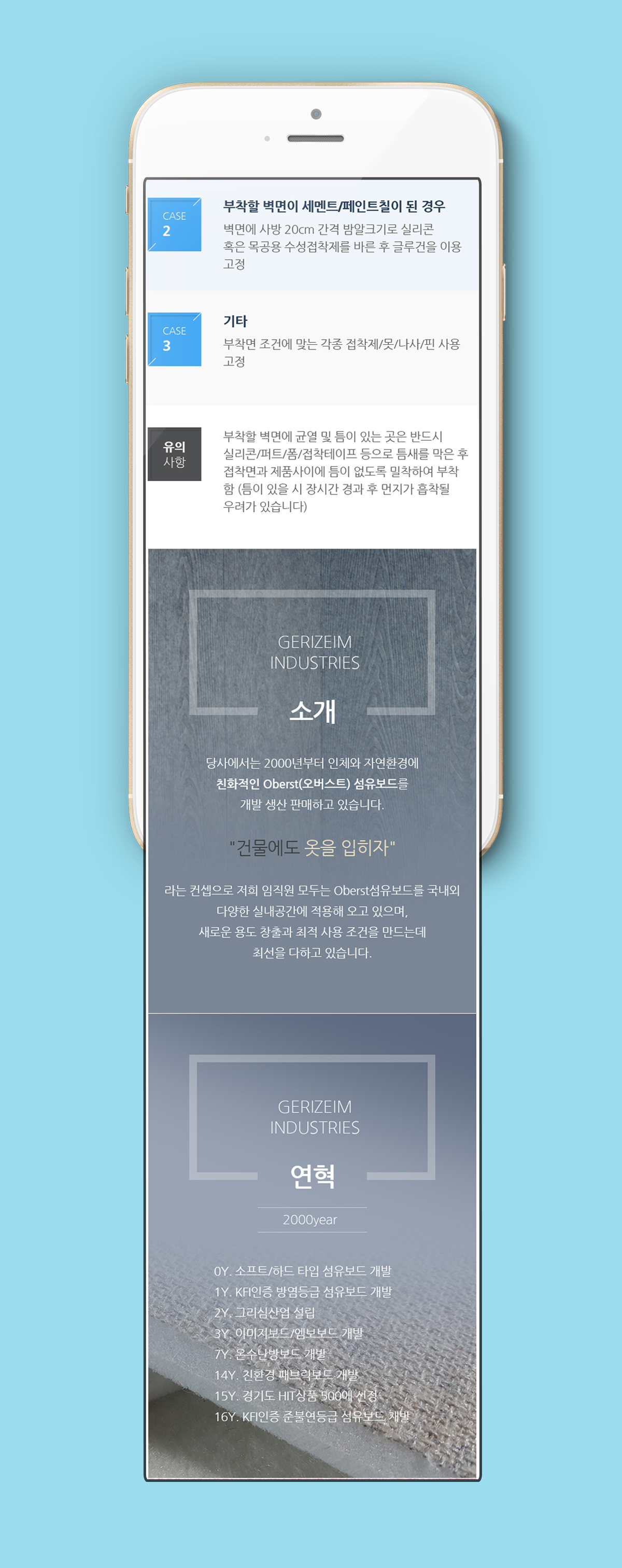 그리심산업 홈페이지개발