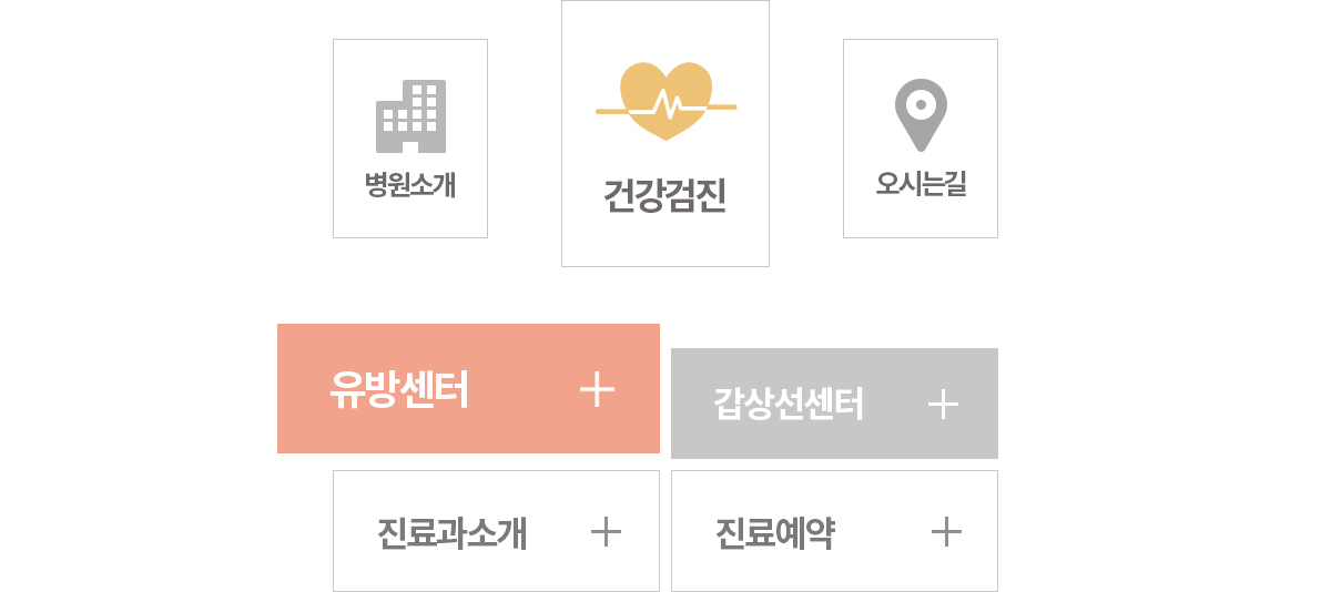 대림성모병원_03.jpg 대림성모병원 모바일 홈페이지 각 센터 소개 배너와 게시판 연동 화면