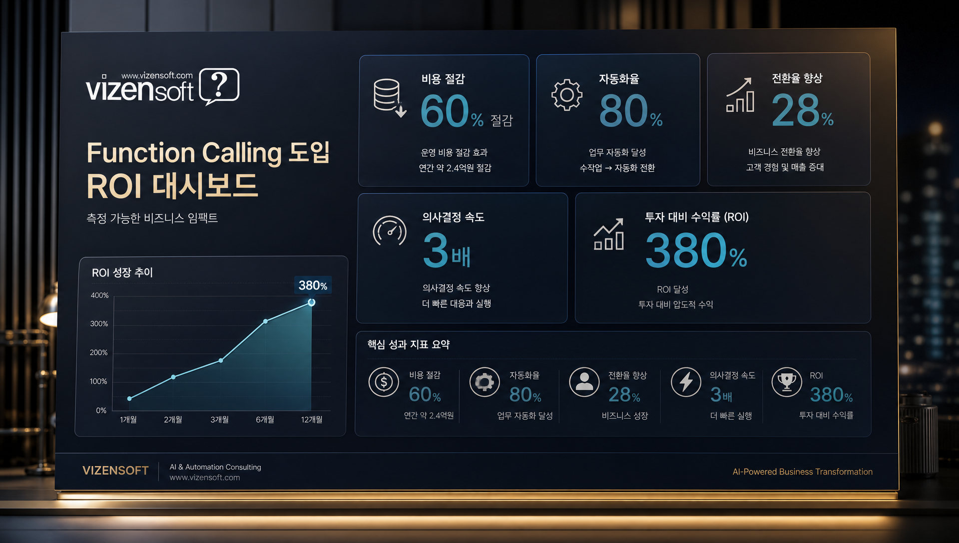 Function Calling 도입 시 기대되는 ROI, 비용 절감, 효율 향상 수치