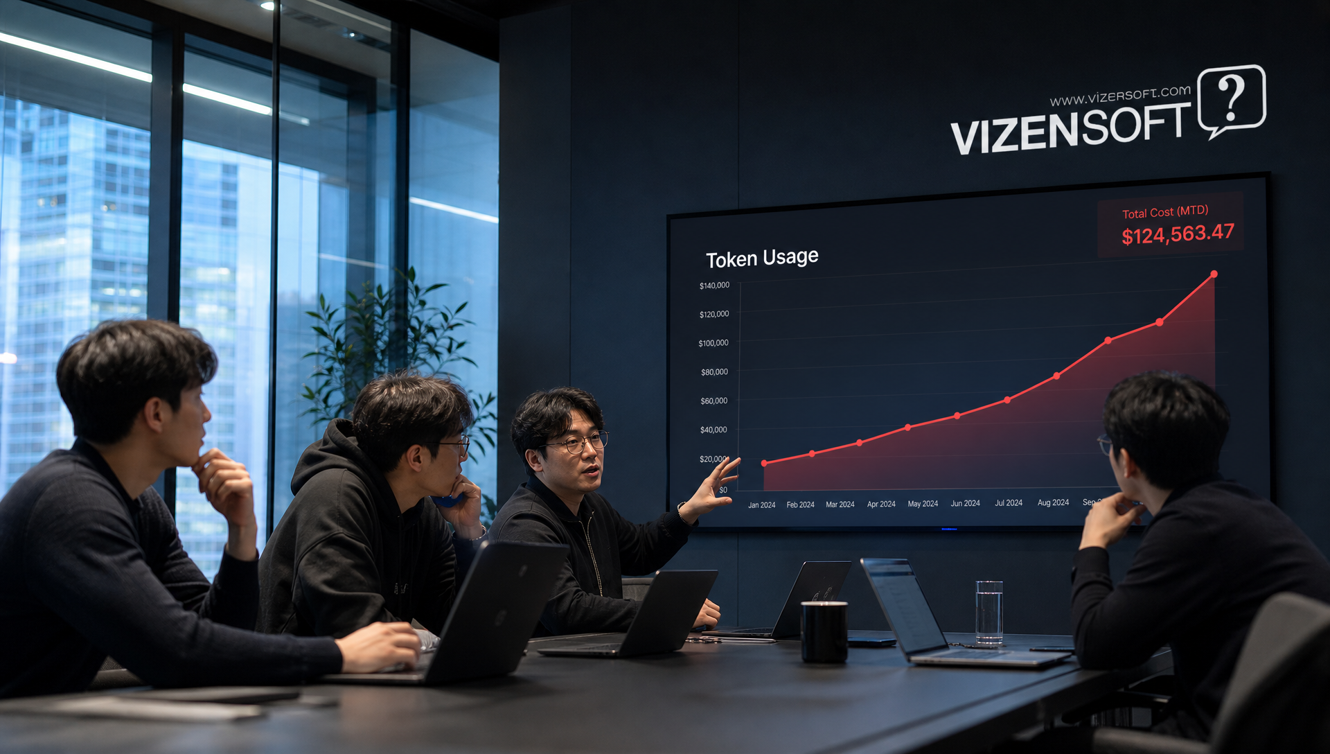 AI 캐싱 전략으로 LLM API 비용 절감 효과를 시각화한 다이어그램