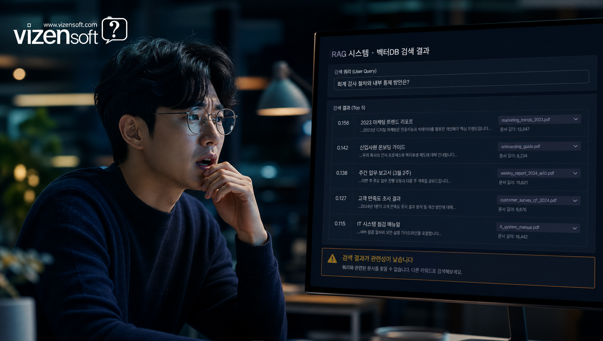 RAG 시스템에서 벡터 임베딩 모델의 역할을 설명하는 다이어그램
