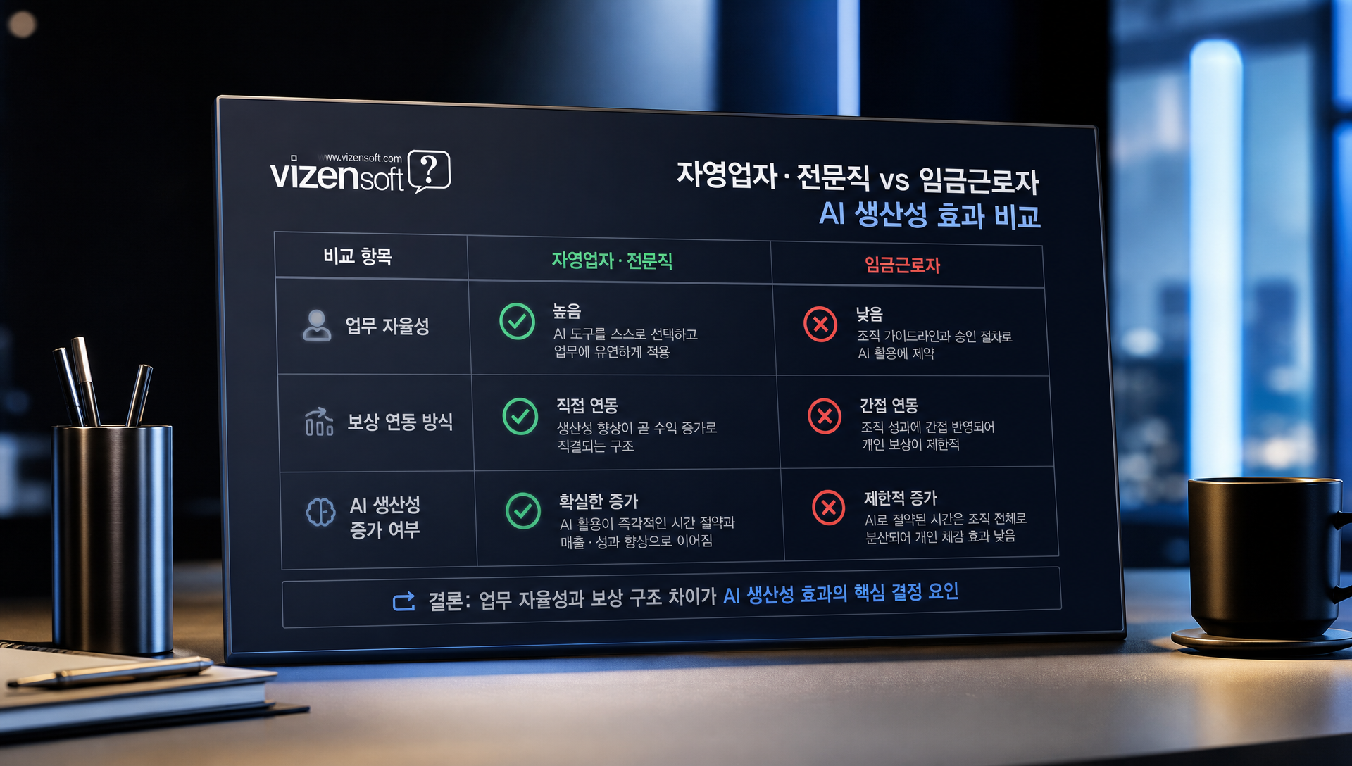 연차별 근로자의 AI 활용에 따른 시간 절감 효과 격차 데이터