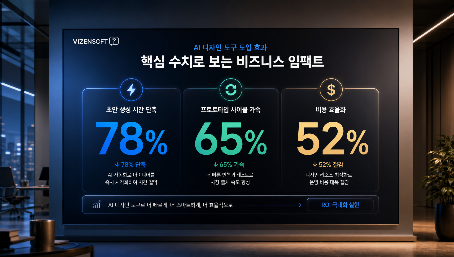 AI 디자인 도구 도입 시간 절감과 비용 효과 분석