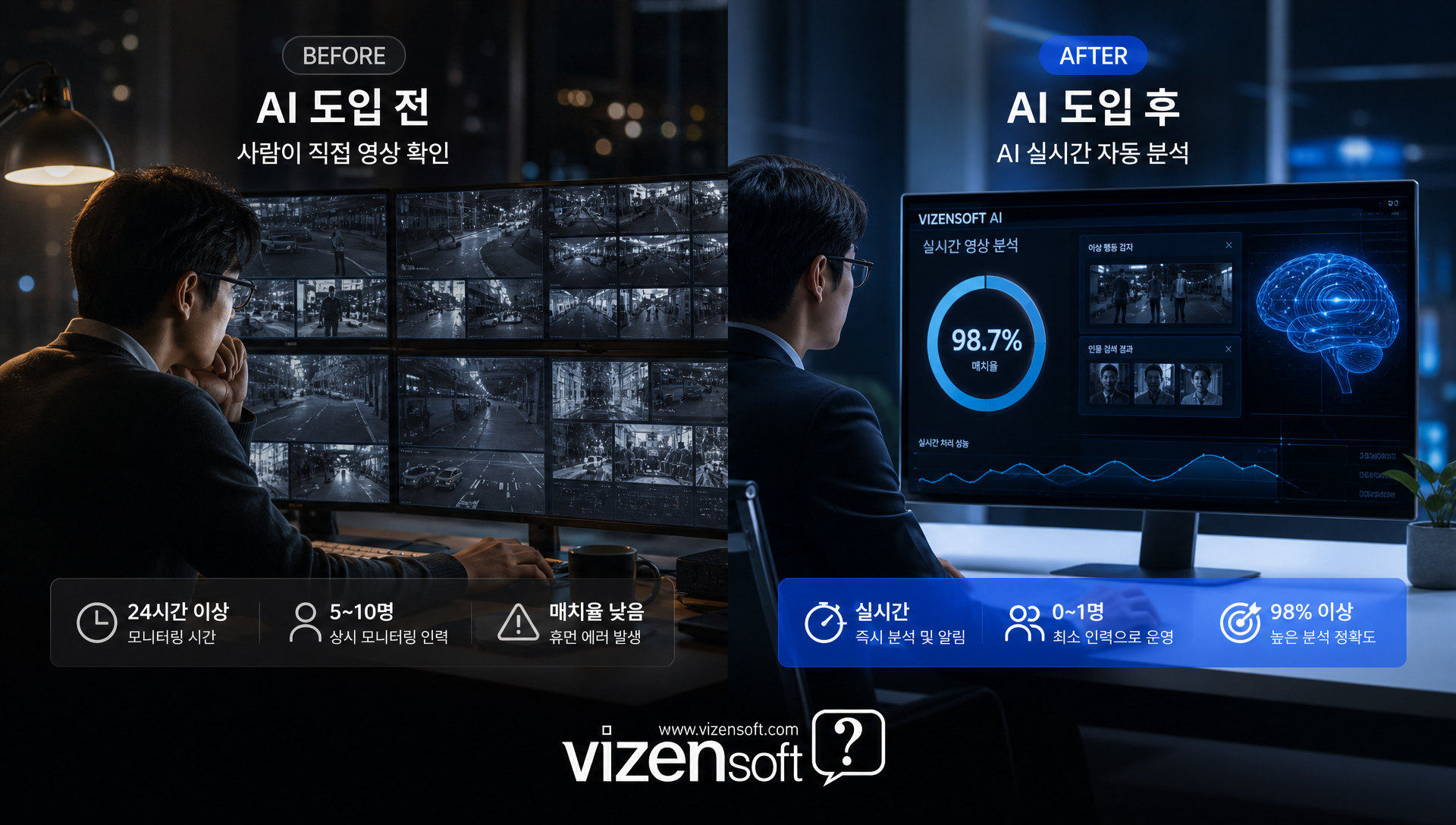 국방 AI 도입 전후 드론 감시 카메라 위성사진 분석 시스템 변화
