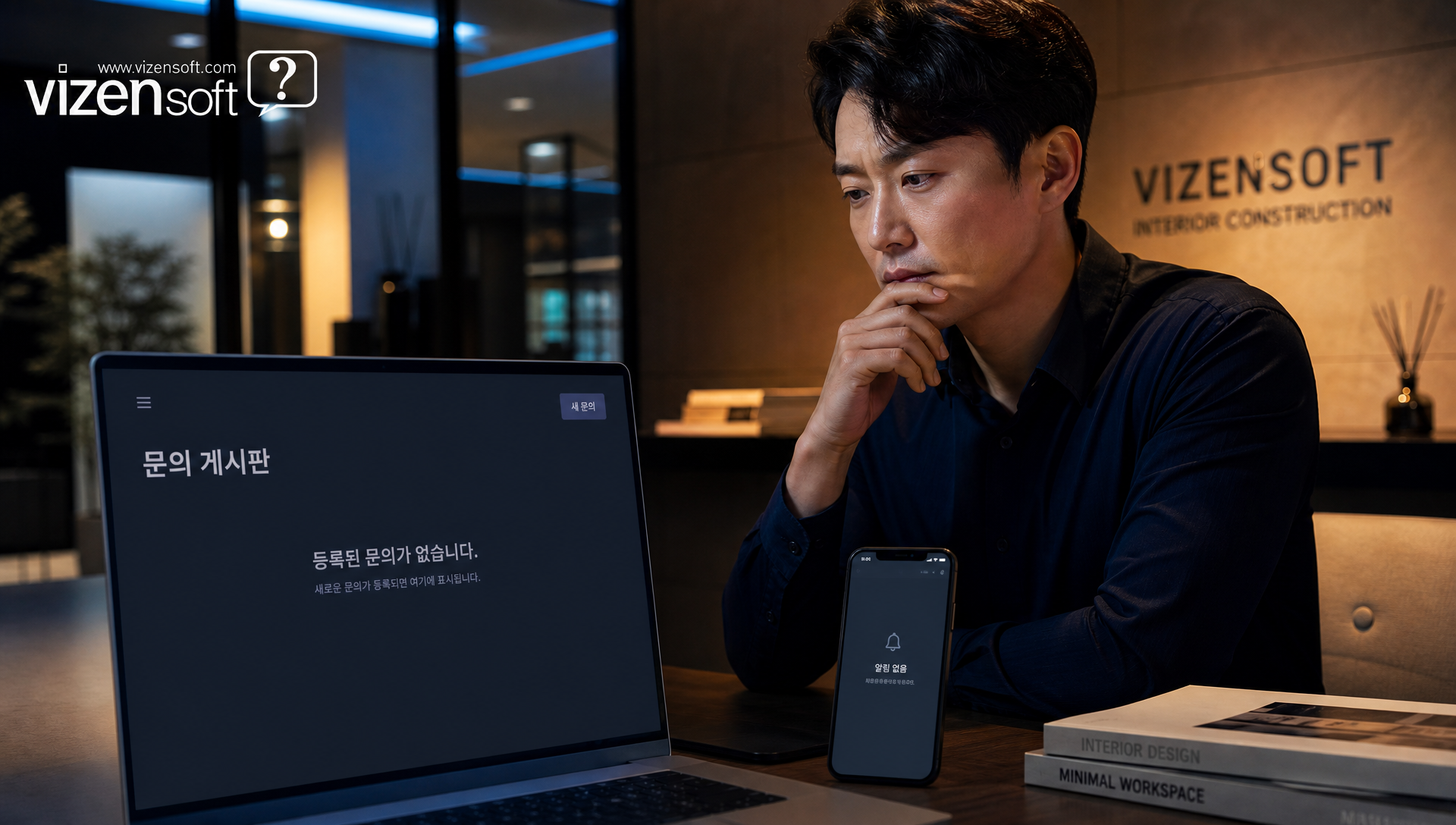 건설홈페이지 시공포트폴리오와 사례갤러리가 영업력이 되는 이유를 설명하는 다이어그램