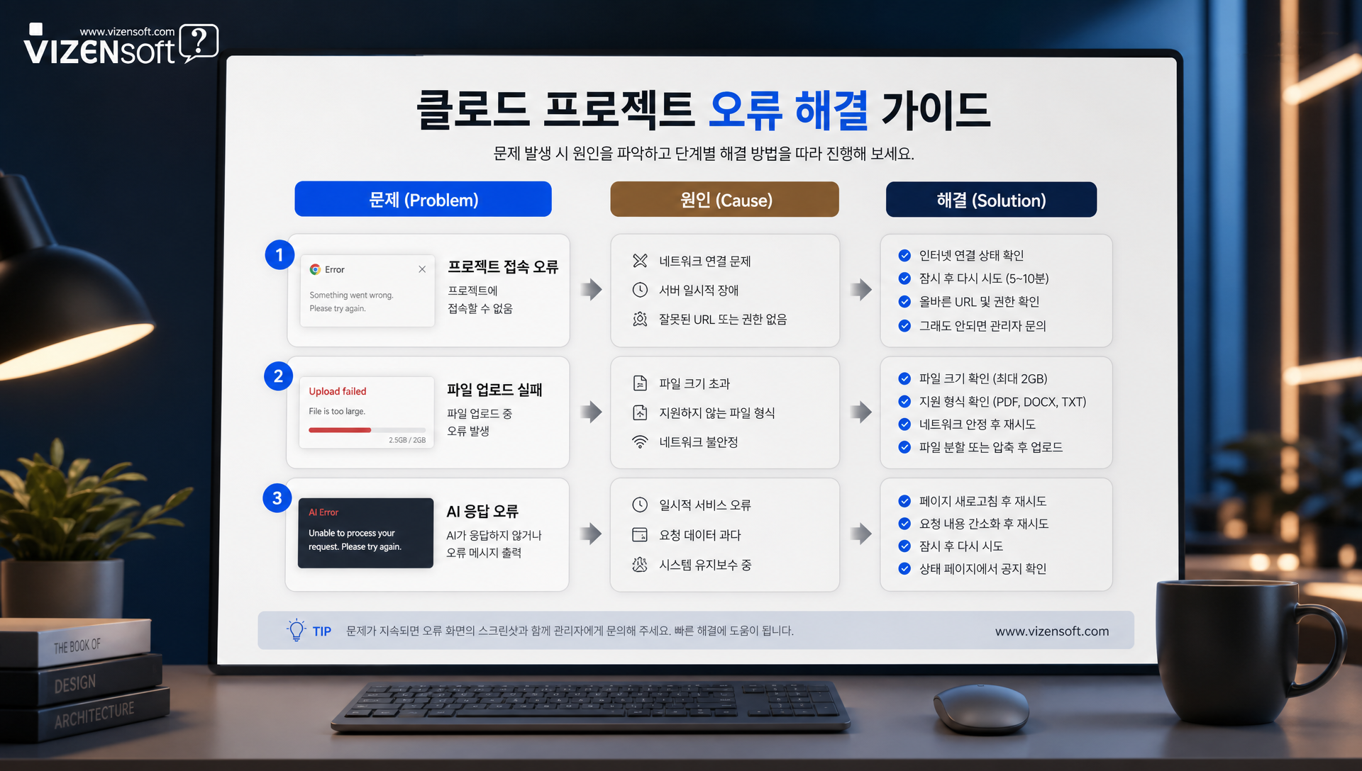 프로젝트 사용 중 발생하는 문제점과 해결 방법 비교표