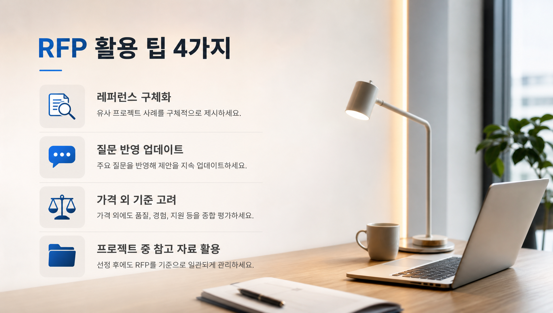 RFP 활용 팁과 베스트 프랙티스를 정리한 실무 노하우