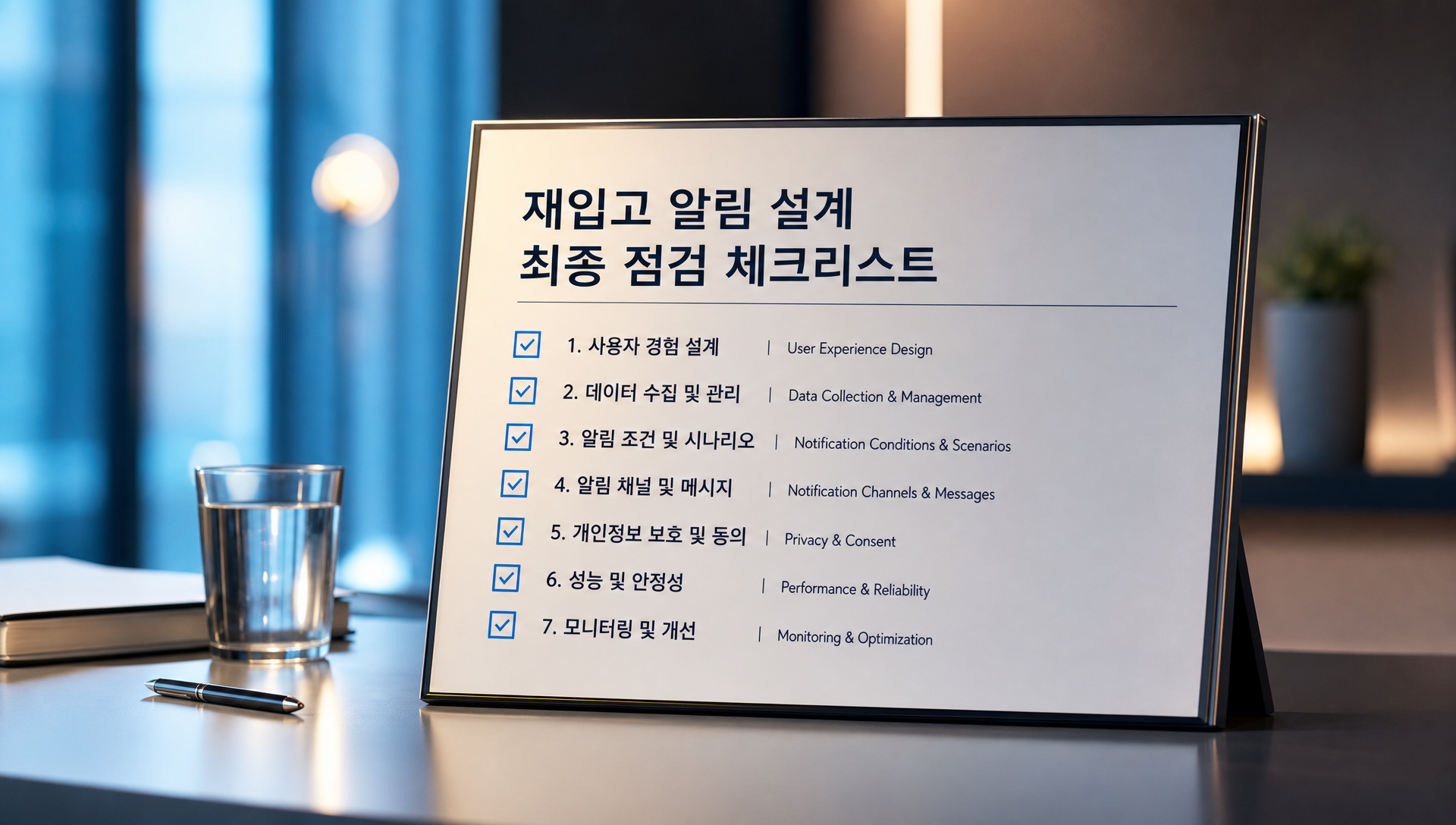 재입고 알림 설계 완료 후 점검 체크리스트