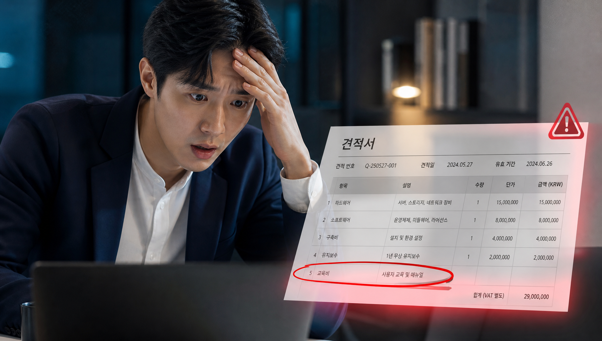 견적서 검토 시 놓치기 쉬운 함정 및 오류 패턴