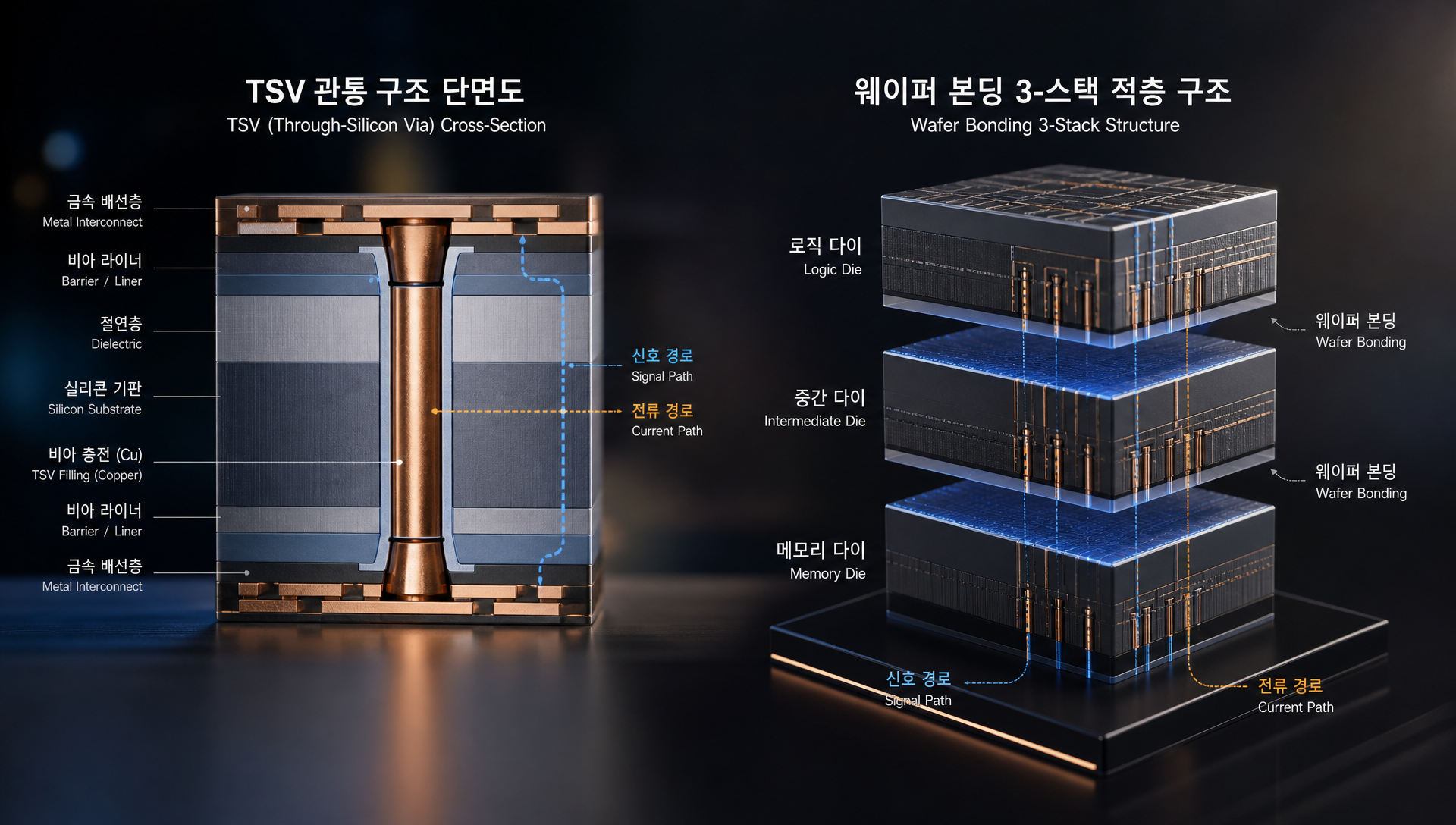 AI 메모리 병목 현상과 데이터 이동 거리 최소화 기술 분석 차트