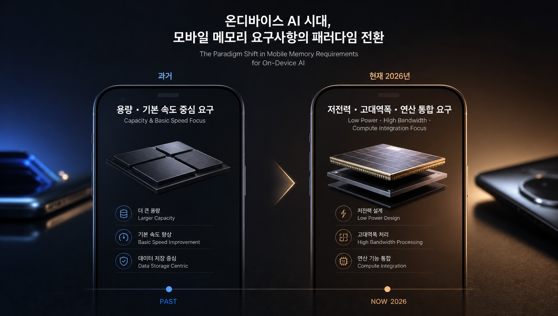 온디바이스 AI 환경에서의 메모리·스토리지 새로운 요구사항 정리표