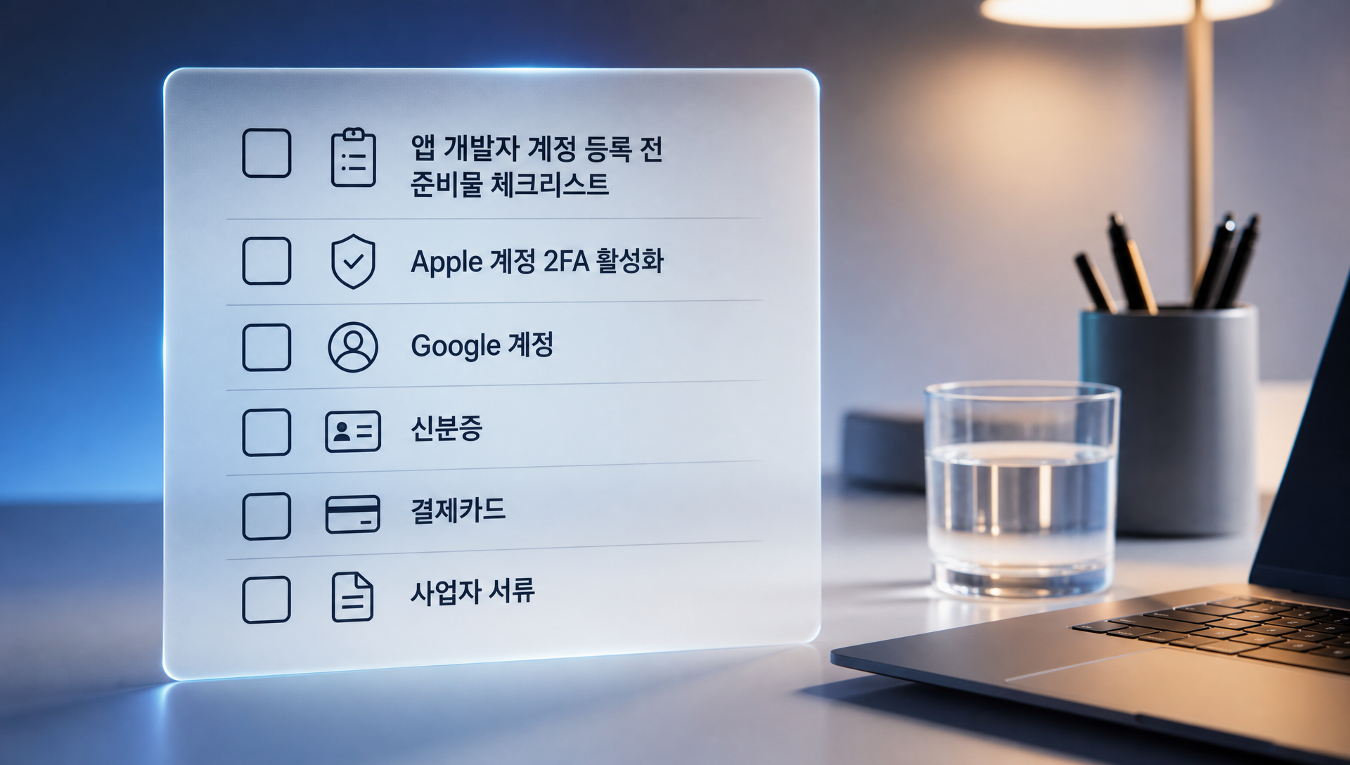 개인 vs 조직 계정 등록 자격 비교 및 요구 서류 안내