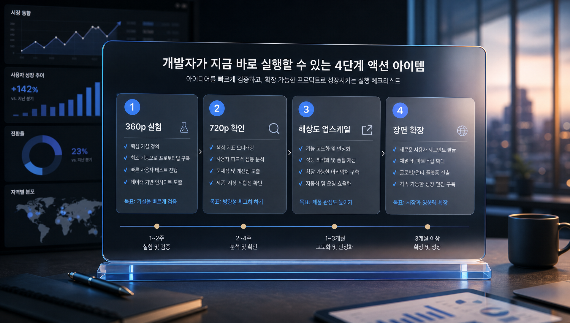 360p 저비용 실험에서 4K 최종 산출까지의 4단계 실행 가이드