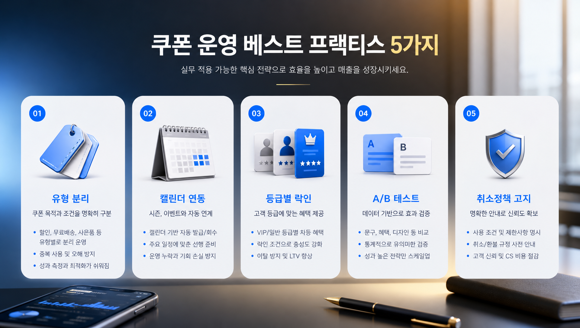 쿠폰 운영 활용 팁과 베스트 프랙티스 5가지 전략