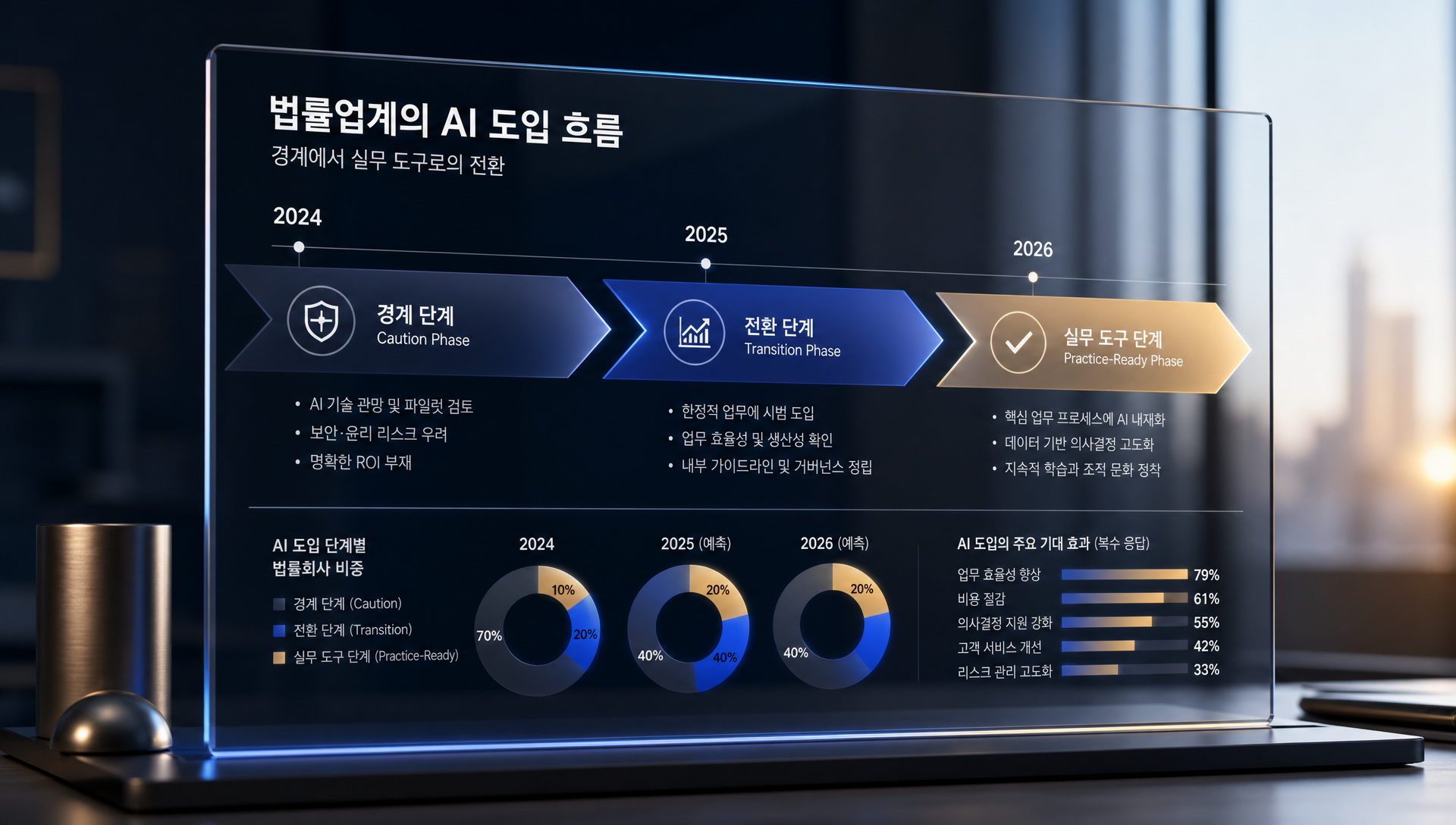 법률 AI 플랫폼의 4대 구성 요소 다이어그램: 특화 스킬, MCP 커넥터, 에이전트, 파트너 생태계
