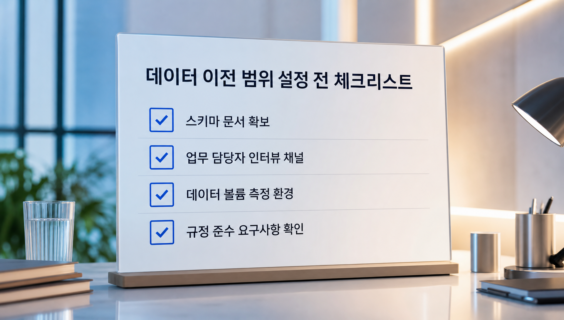 시스템 교체 프로젝트 준비물 체크리스트