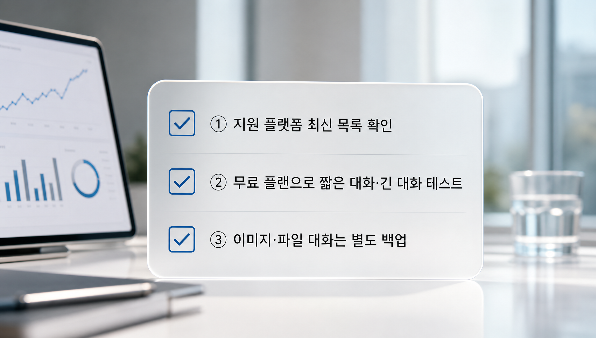 스레드포트 사용 전 확인사항과 대화 이전 시 주의점을 정리한 체크리스트