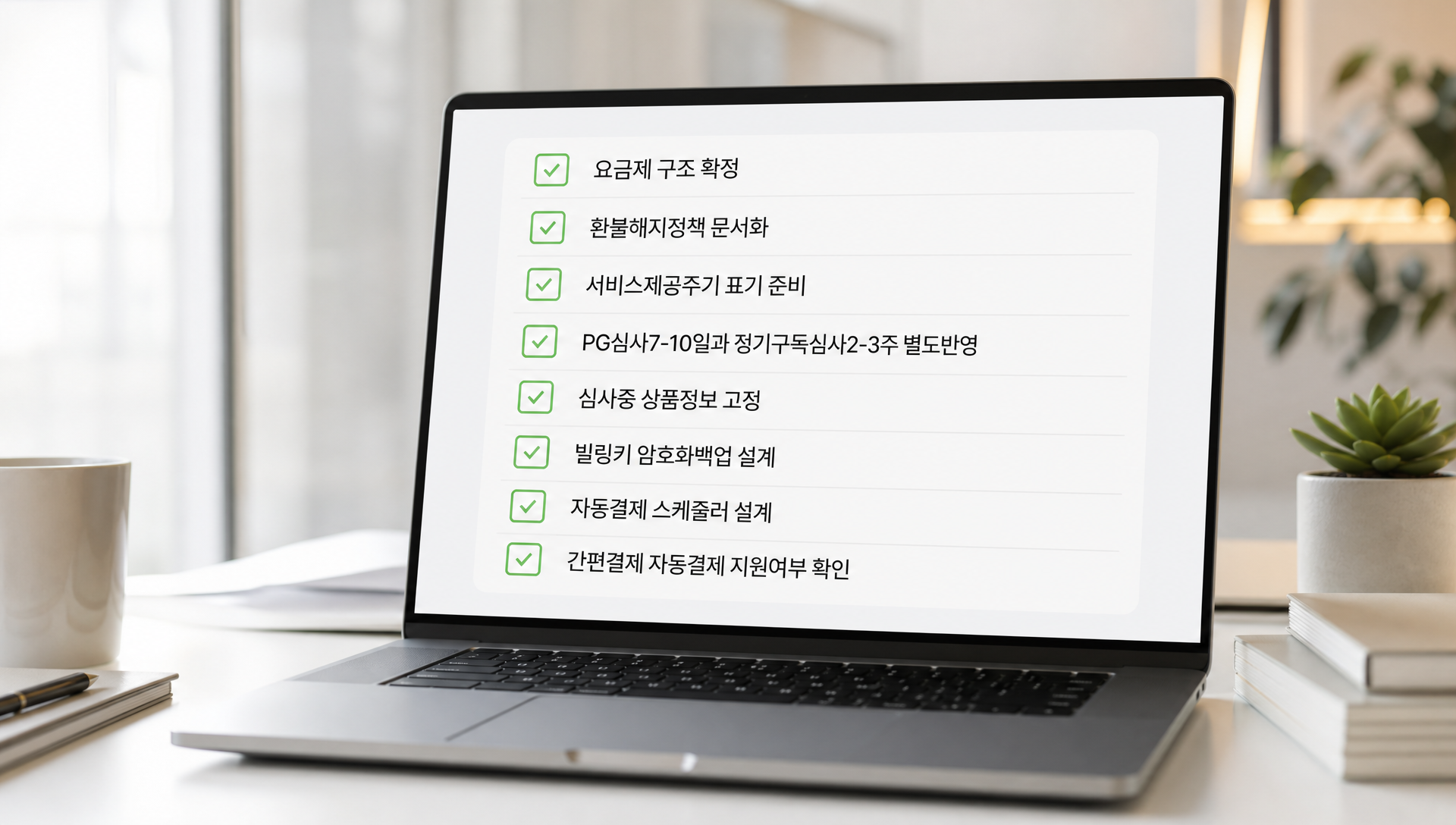 쇼핑몰 개발 착수 전 최종 점검 체크리스트