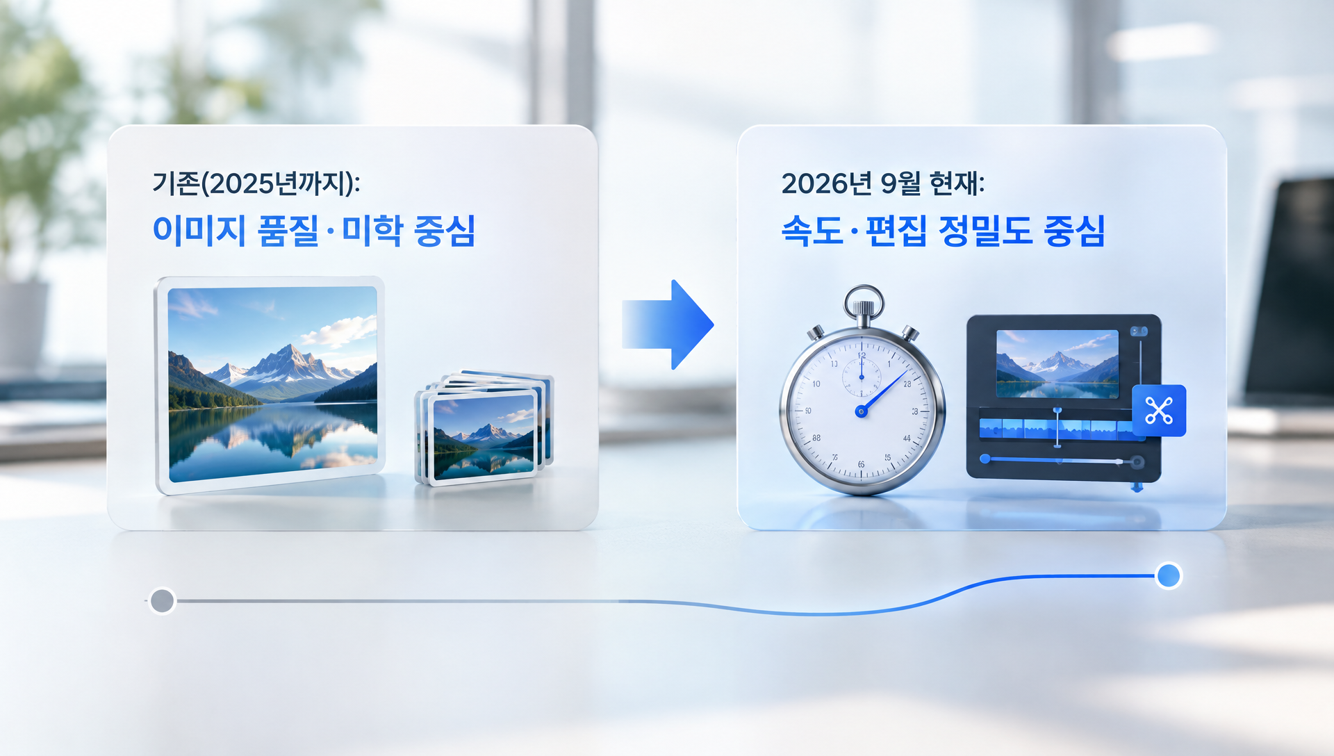 이미지 생성 AI 시장의 경쟁 구도 변화를 보여주는 비교 차트
