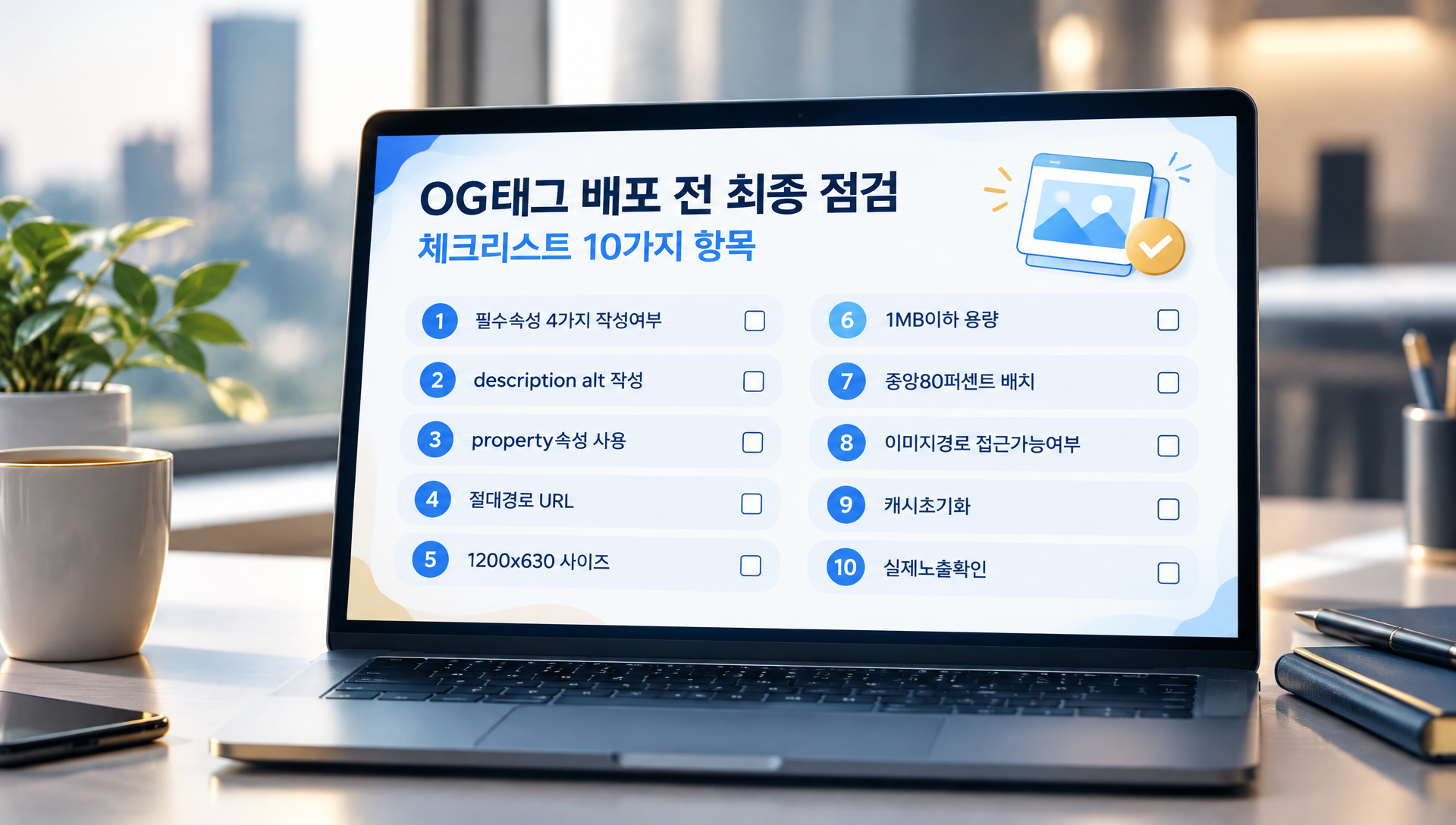 OG태그 배포 전 점검 체크리스트 10가지 항목