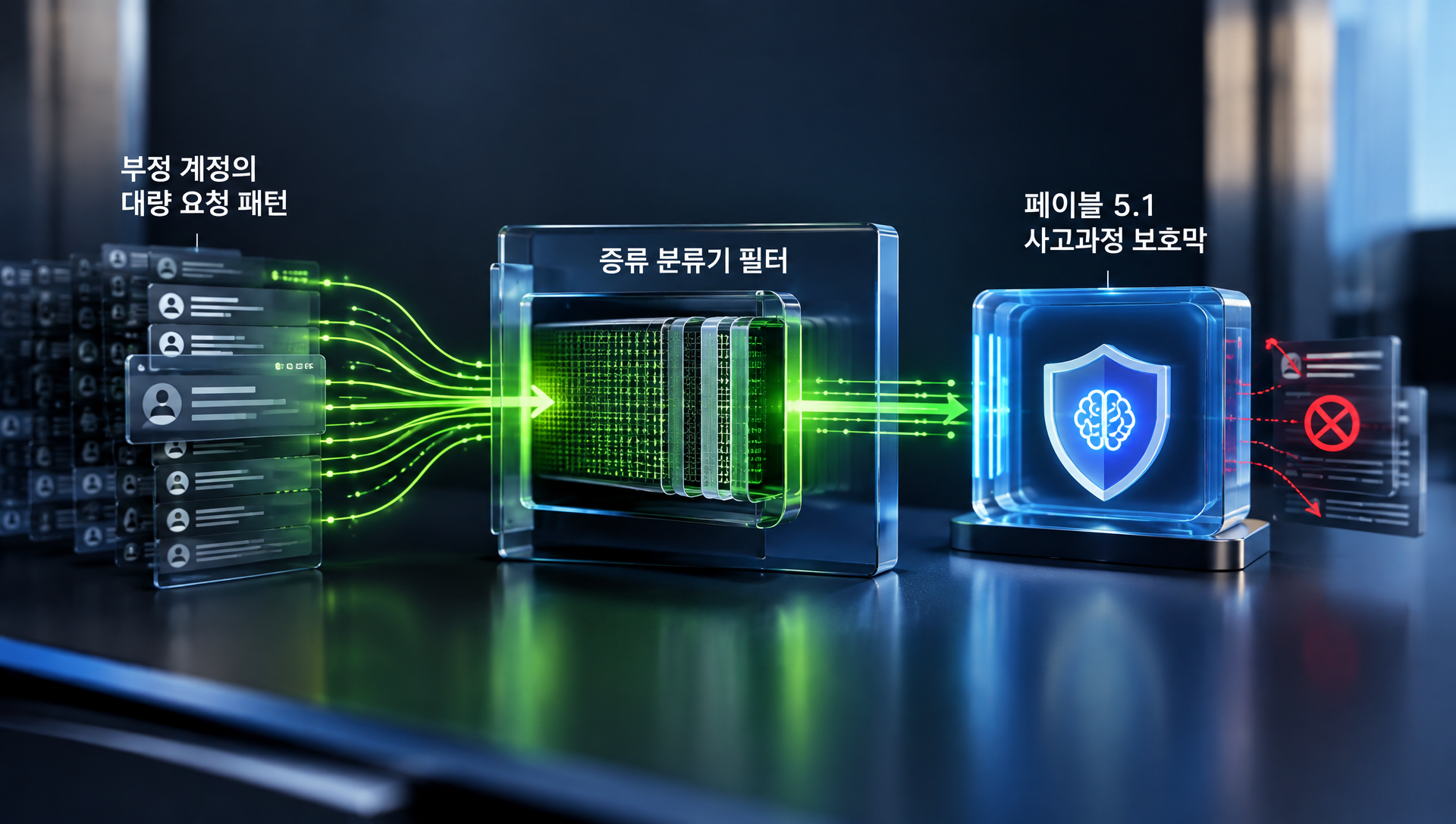 증류 분류기 기술 및 페이블 5.1 사고과정 보존 방식 설명 다이어그램