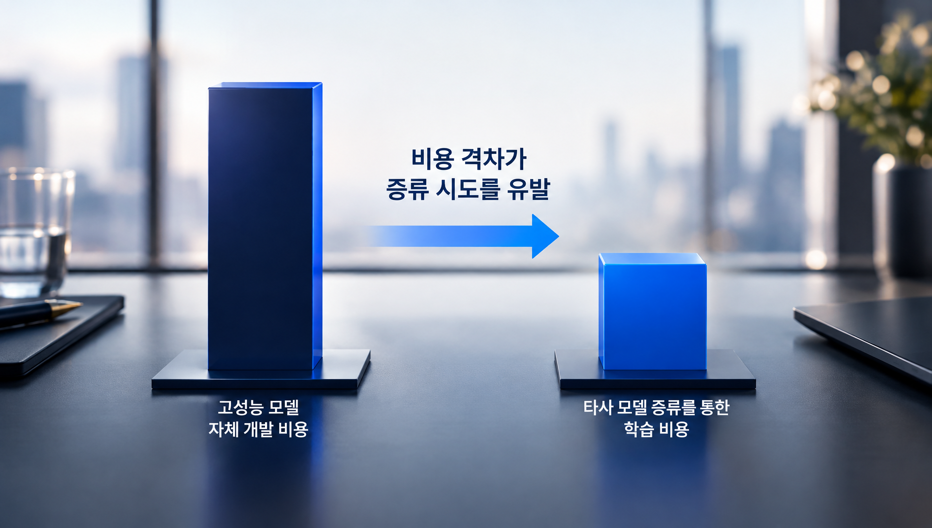 AI 기업 간 경쟁으로 인한 모델 증류 시도 및 시장 압력 분석
