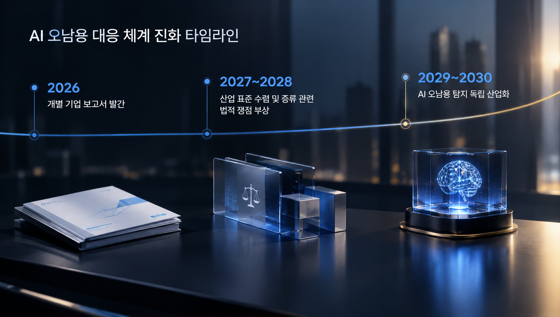 3~5년 장기 전망 AI 오남용 탐지 산업화 및 규제 제도화 로드맵