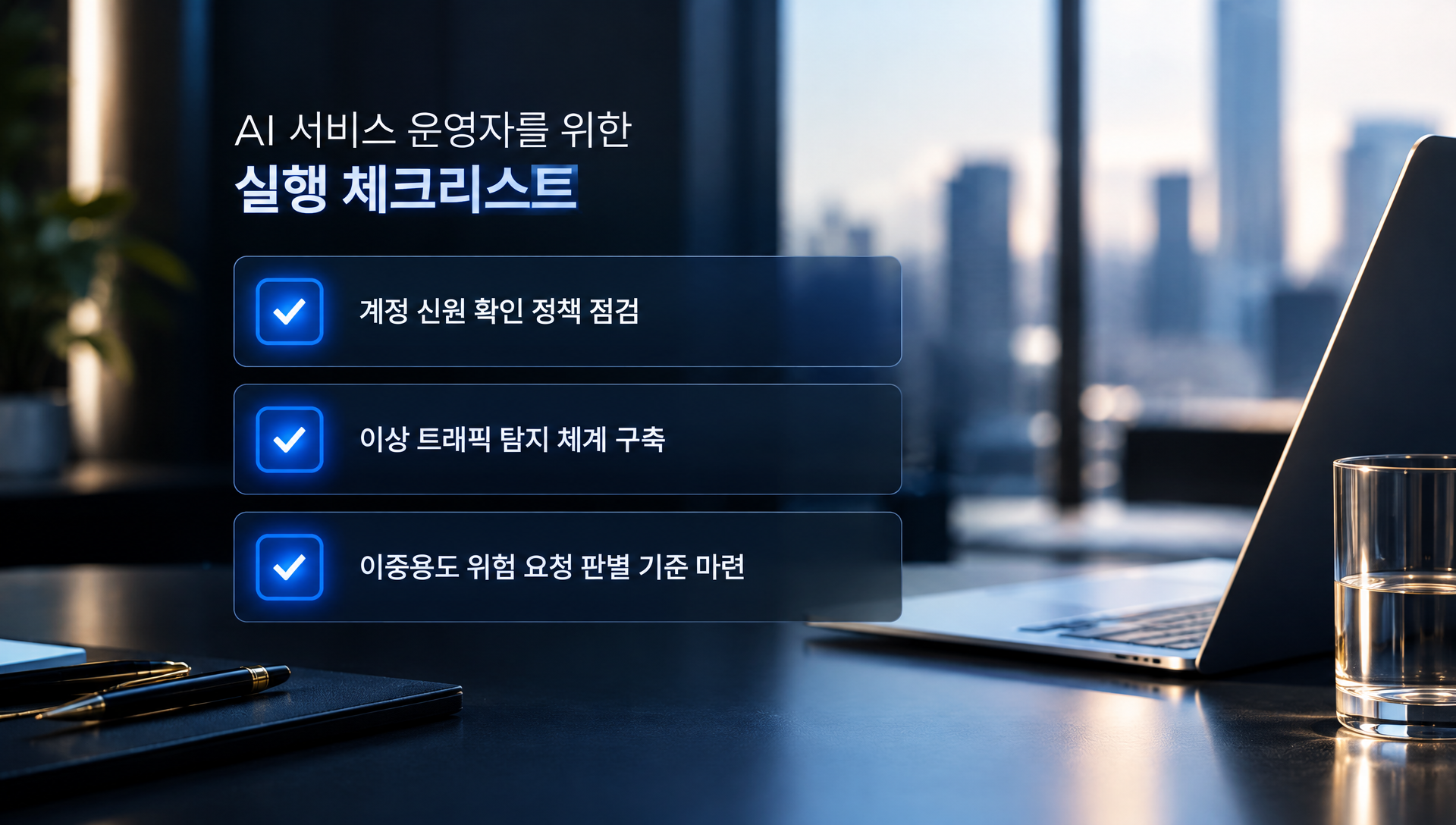 AI 서비스 운영 실행 가이드 계정 신원 확인 및 이상 트래픽 탐지 체계