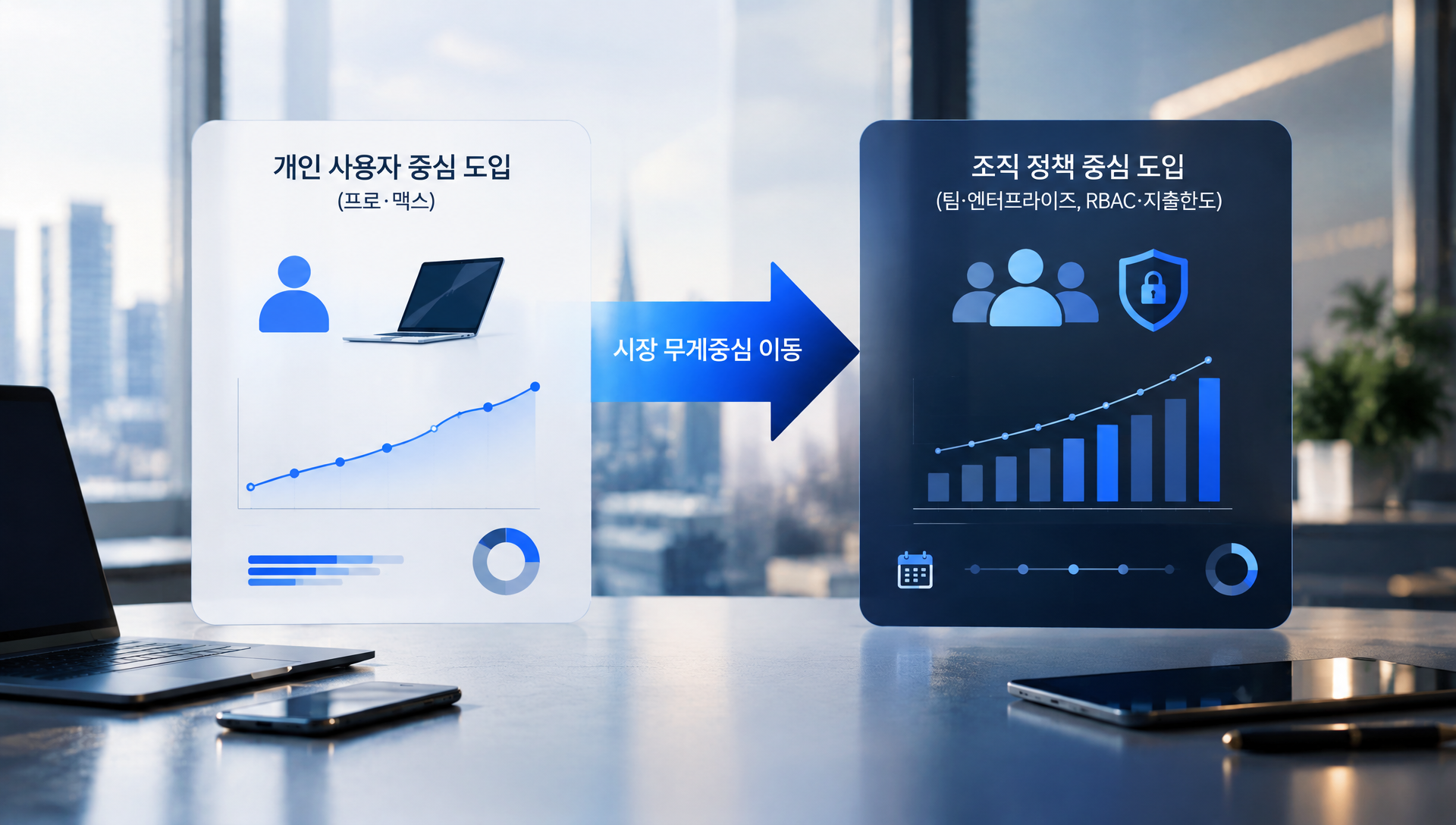 팀 단위 AI 도입이 개인 사용에서 조직 정책 기반으로 변화되는 시장 동향