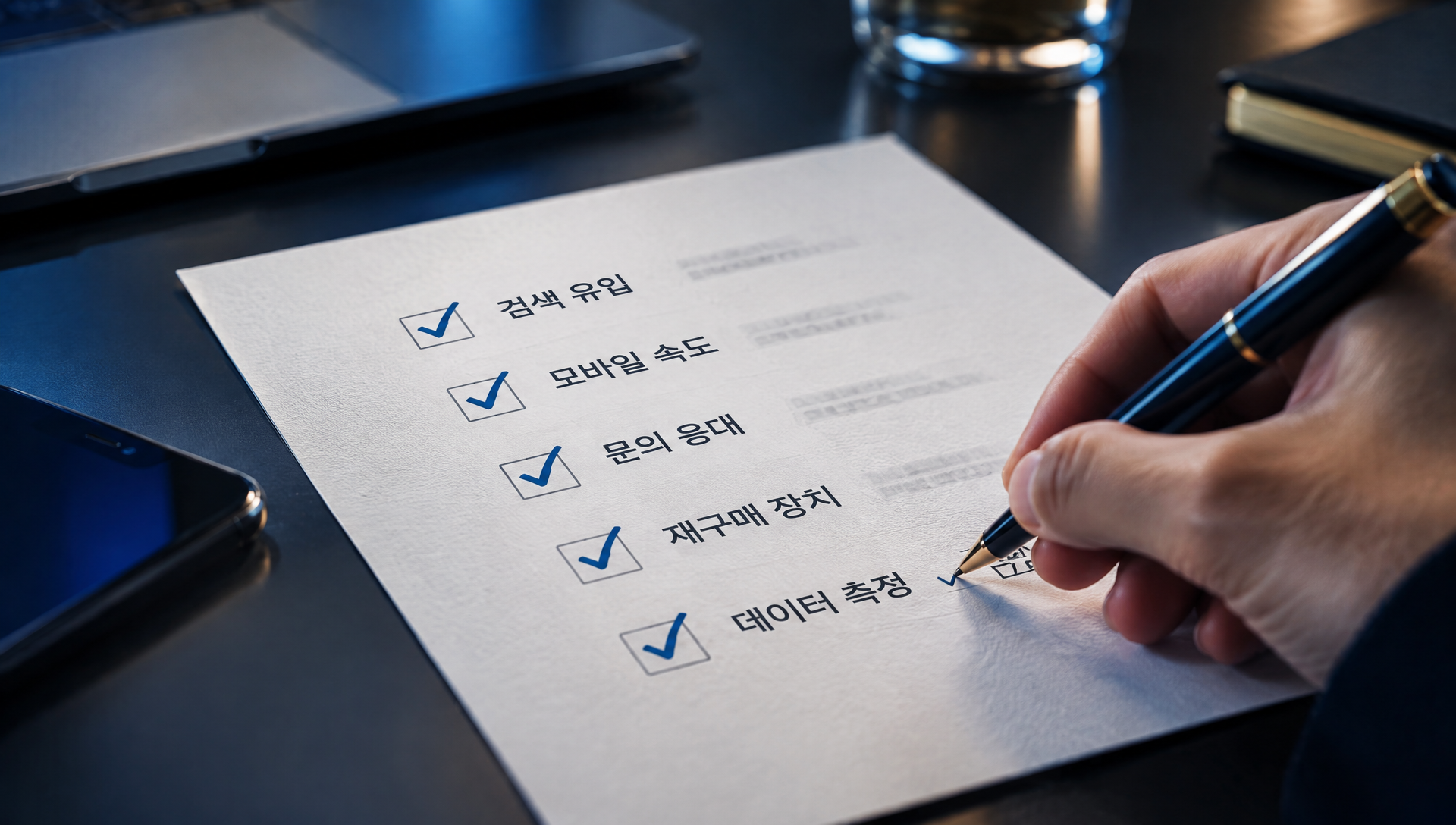 다섯 가지 점검 항목별 확인 방법과 참고 기준 정리 표