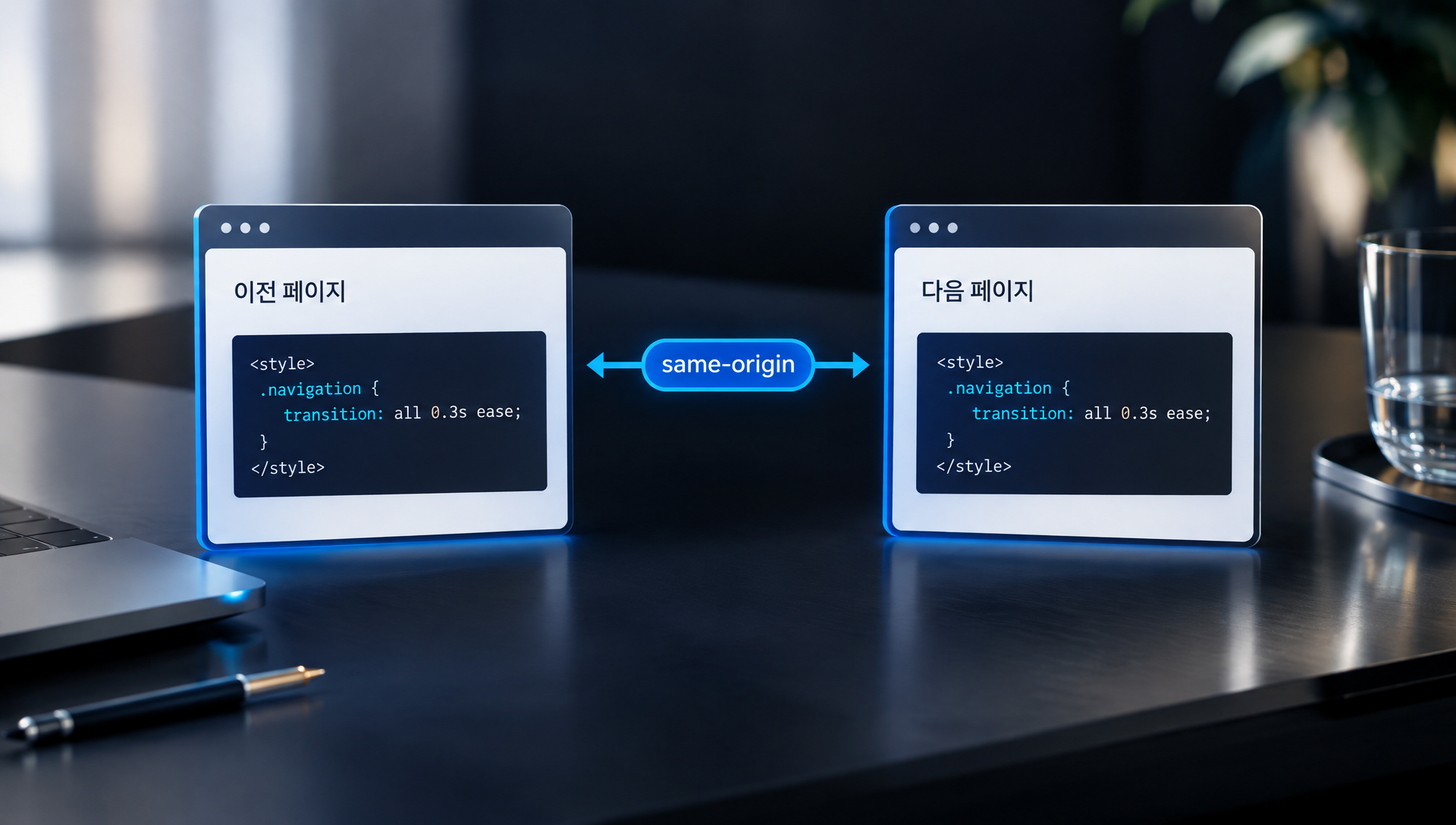 view-transition-name으로 요소별 애니메이션을 제어하는 과정