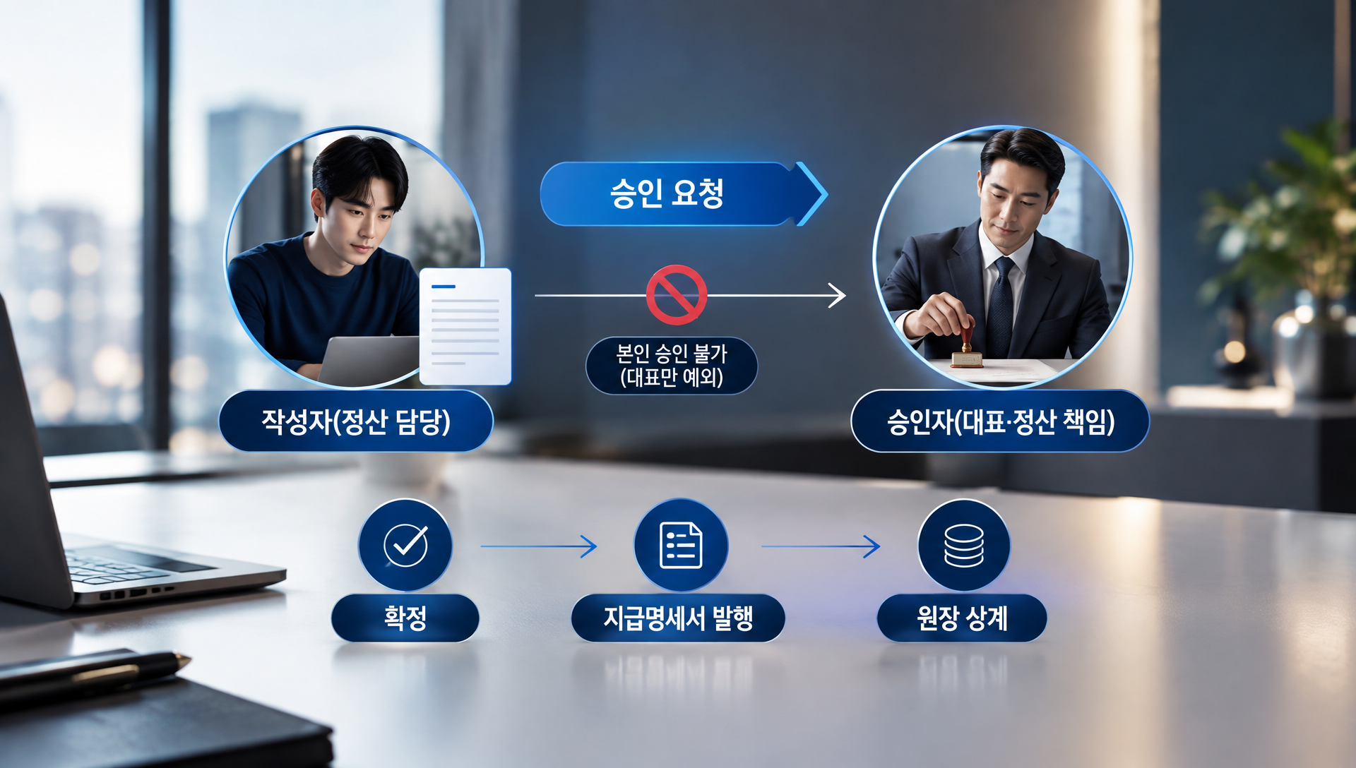 월별 거래 현황과 마감 여부를 표시하는 월 마감 화면