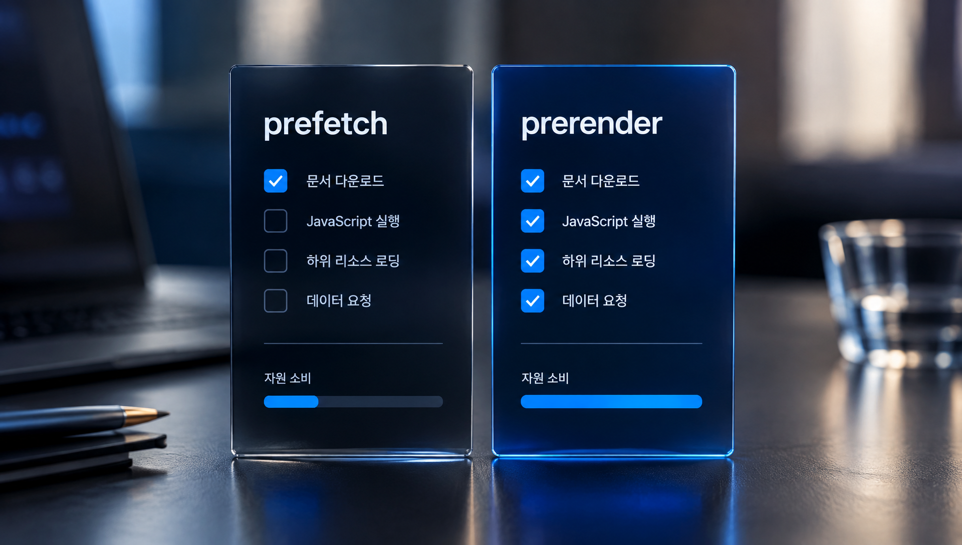 MPA와 SPA의 페이지 전환 속도 차이 비교 그래프