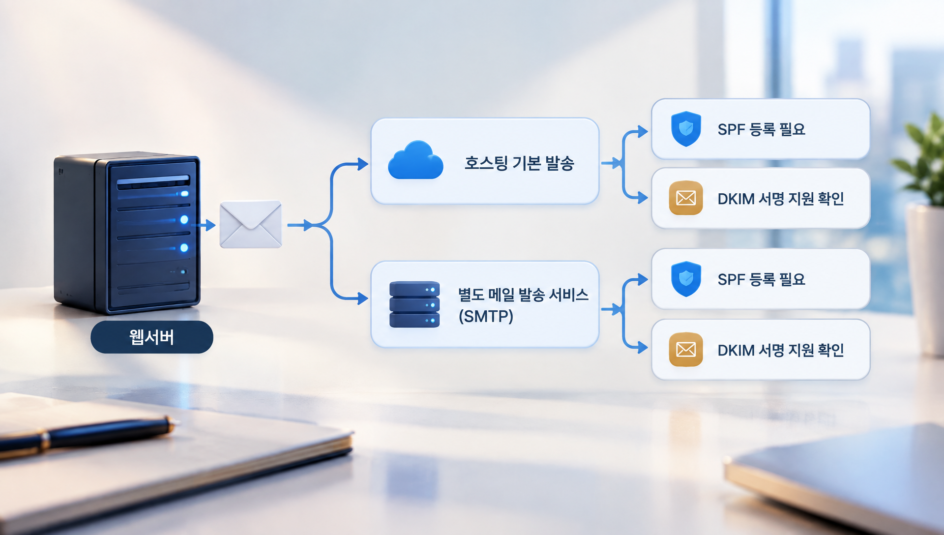 제작 환경에서 메일 발송 경로 및 DKIM 서명 지원 여부 점검 방법