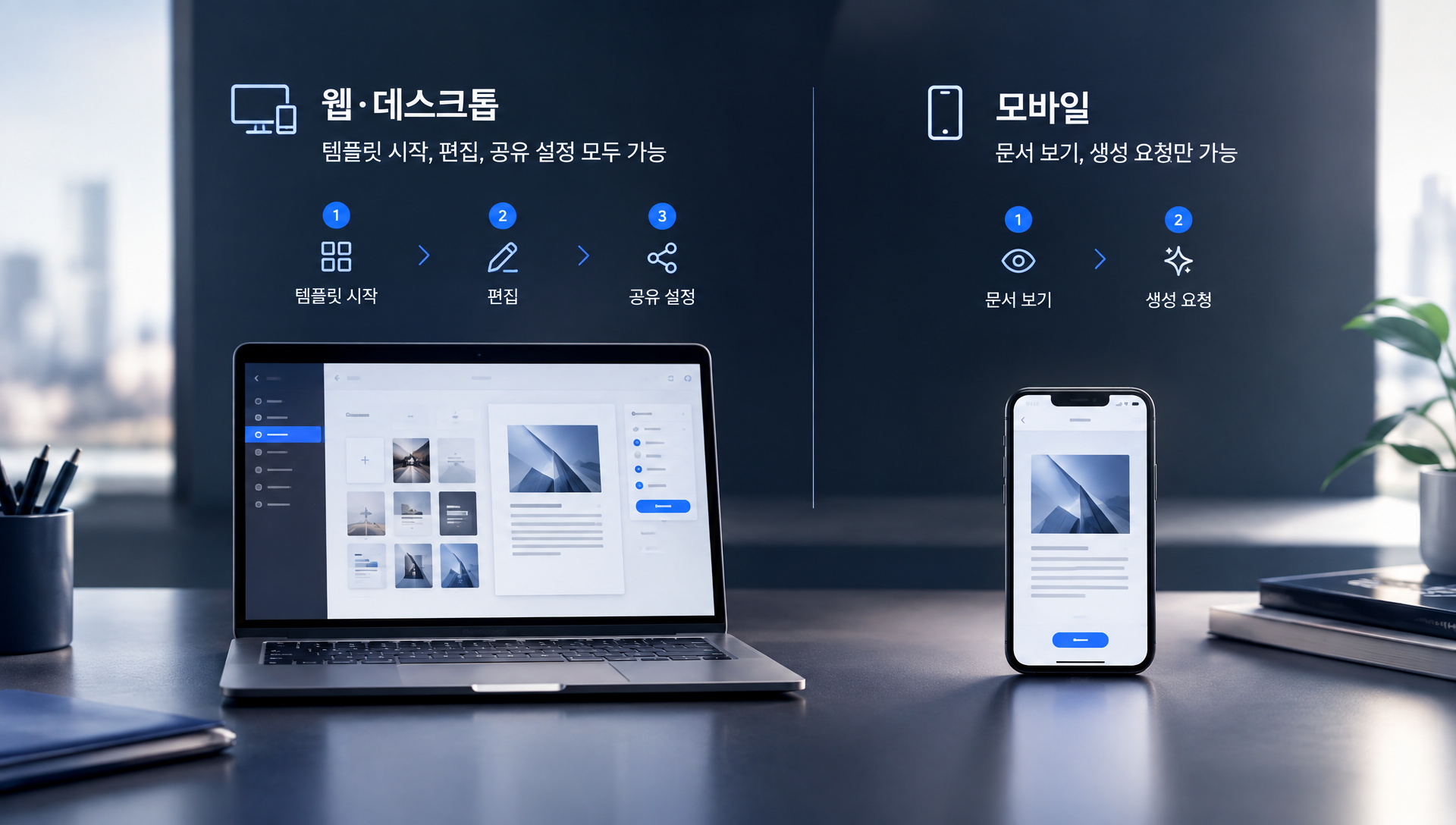 Claude Docs 공유 및 협업 설정 화면으로 링크 공유와 권한 관리 옵션 표시