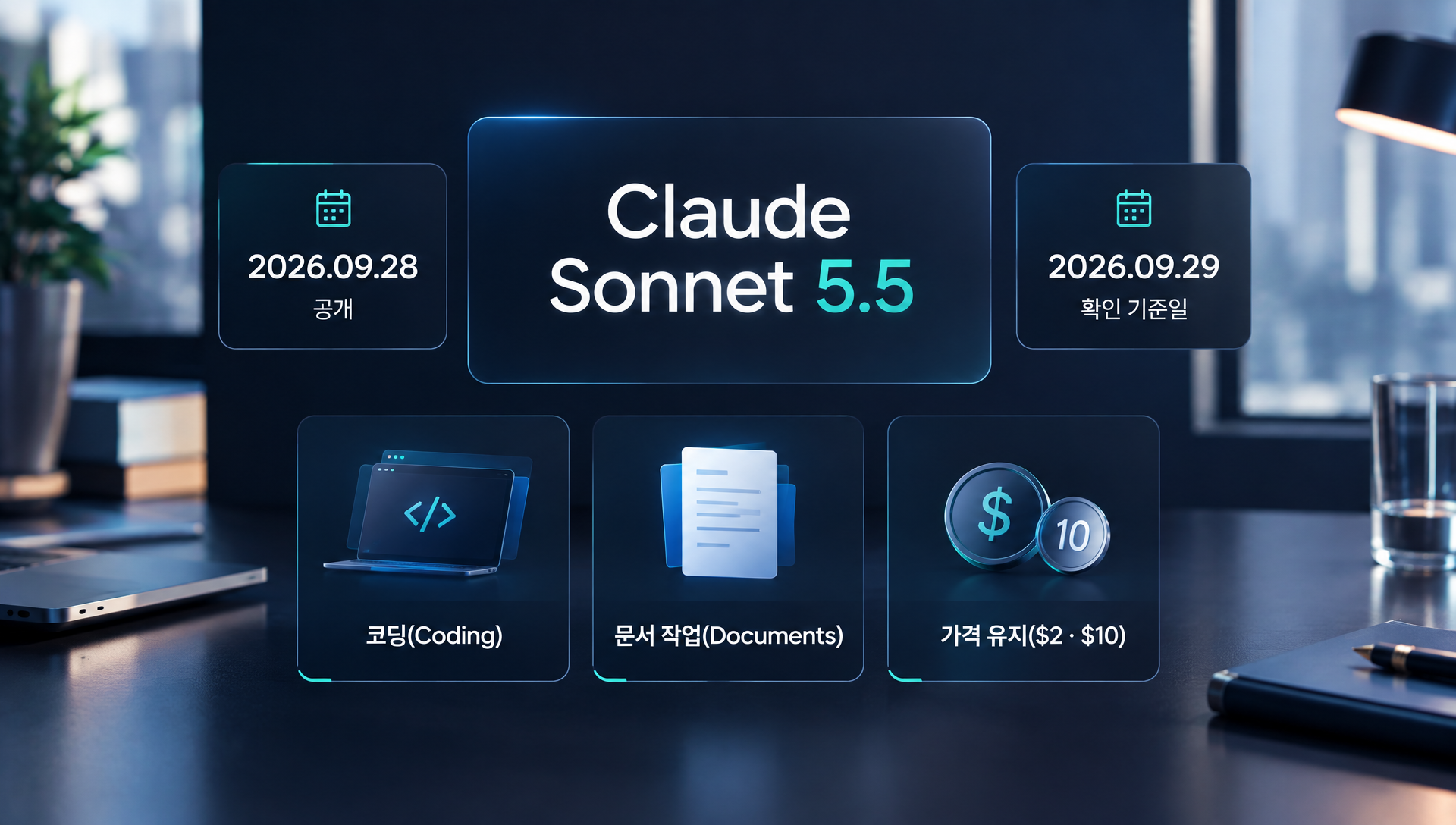 클로드 소네트 5.5 출시 발표 문서 및 모델 비교 정보