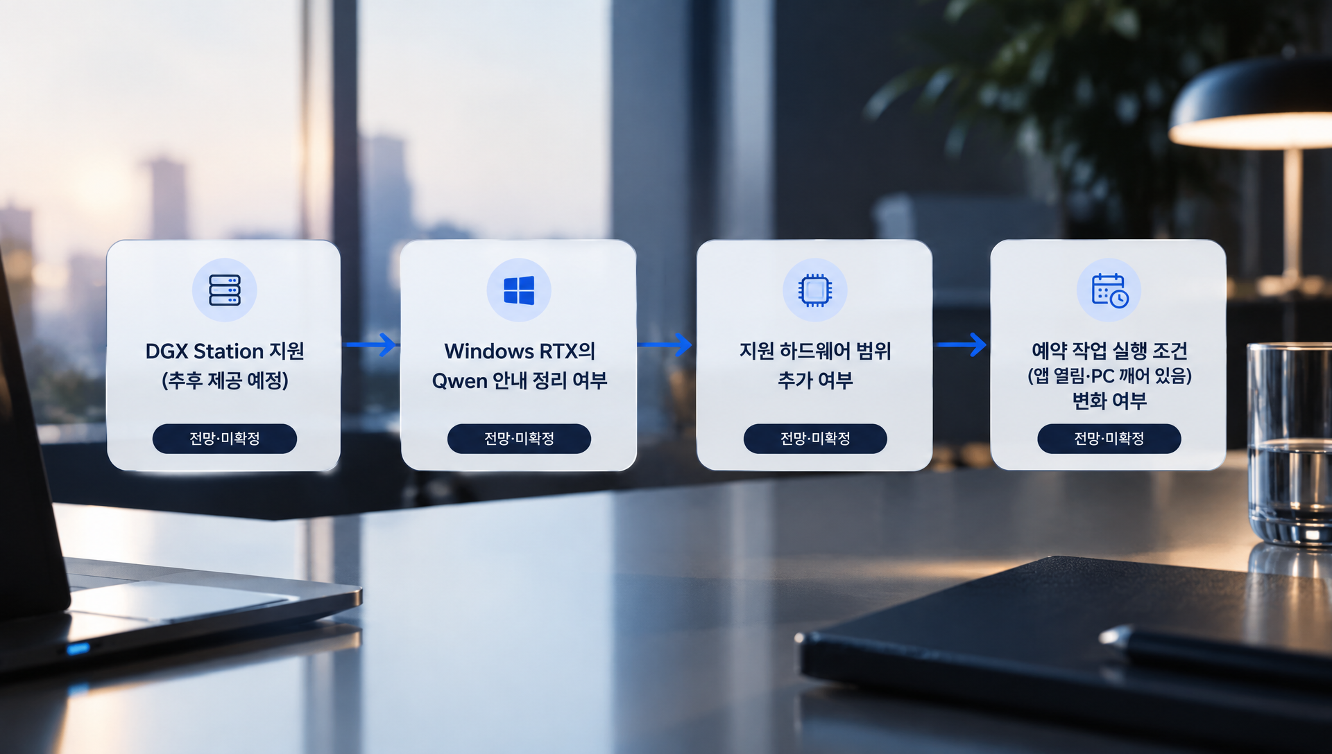 향후 6~12개월 DGX Station 지원, 모델 안내, 하드웨어 확대 전망