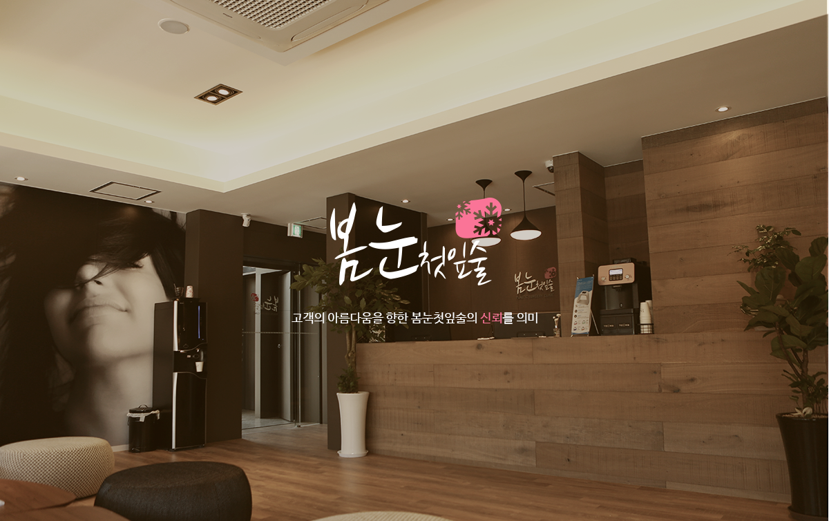 봄눈첫잎술성형외과 디자인제작